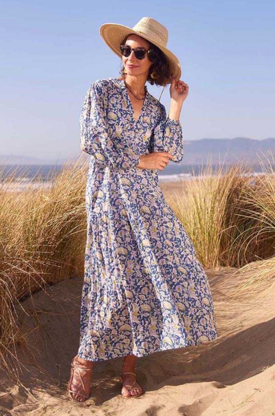Rock Flower Paper Ophelia Drop Waist Maxi Dress small/medium new boho coastal